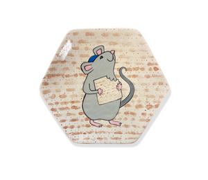 Color Me Mine Brentwood Matzah Mouse Plate