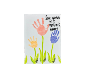 Color Me Mine Brentwood Mother's Garden Platter
