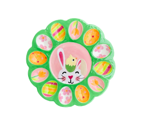 Color Me Mine Brentwood Easter Sherbet Egg Plate