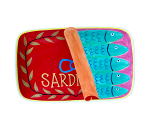 Color Me Mine Brentwood Sardines Dinner Plate