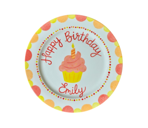 Color Me Mine Brentwood Birthday Cupcake Plate